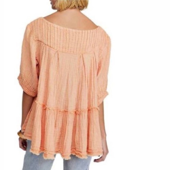 FREE PEOPLE Mystery Land Tunic in Grapefruit - Picture 12 of 13